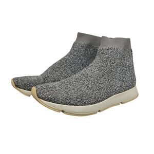 Vince Shoes Womens 8 Tyra Gray Knit Sock Boot Ankle Pull On Sneakers Sporty